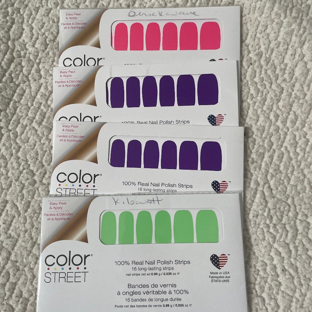 RETIRED COLOR STREET NAIL POLISH STRIPS BUNDLE - NEONS